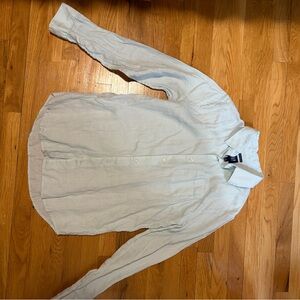 GAP Men's Mint Green Linen Shirt